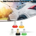 thumbnail image 2 of Unique Bargains 5 Pcs High Pressure Washer Spray Nozzle Tips Multiple Degrees  Pressure Washer Tips Stainless Steel, 2 of 8