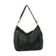 thumbnail image 1 of Bolso De Hombro De Mezclilla Para Mujer Perfecl Bolso De Mezclilla Con Cremallera Gris Negro, 1 of 8