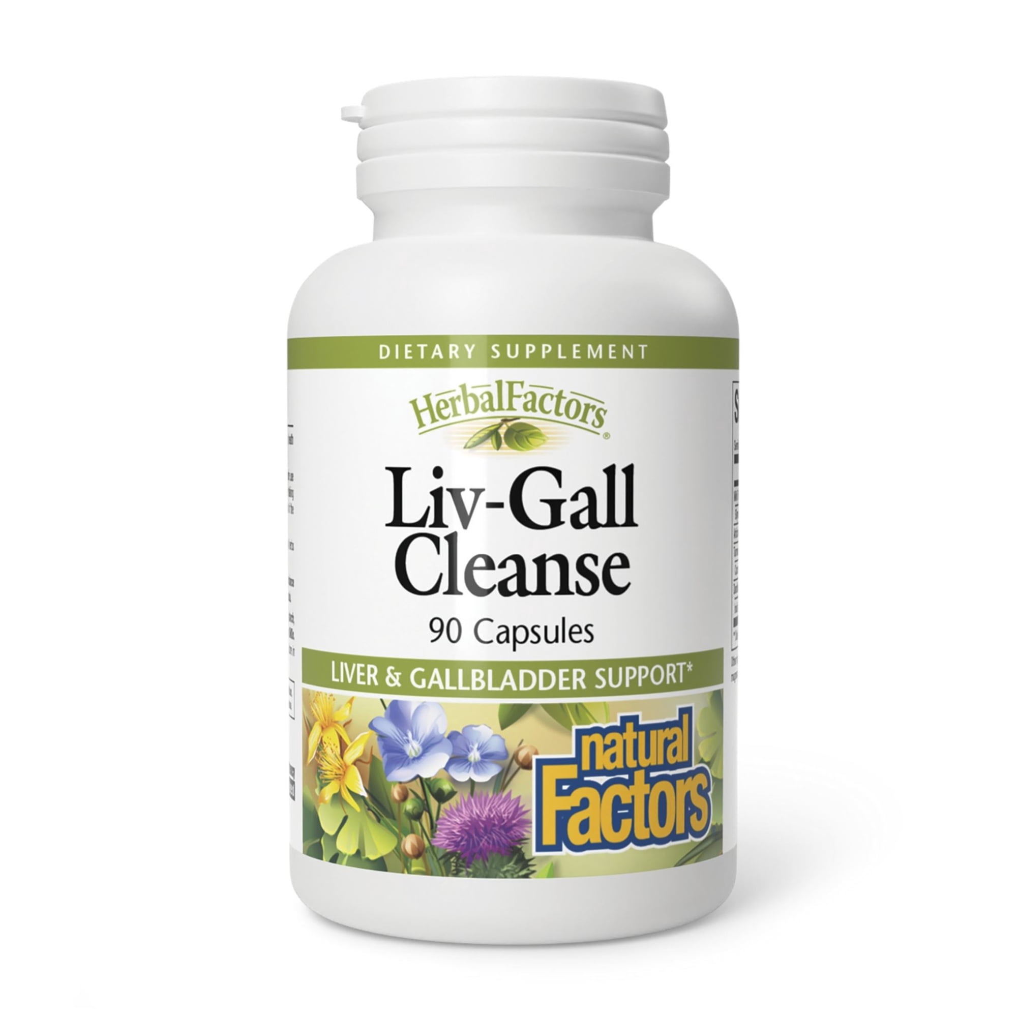 Natural Factors HerbalFactors, Liv-Gall Cleanse, Supports Liver and Gallbladder Health, 90 Capsules