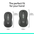 thumbnail image 3 of Logitech Signature Plus M750 Wireless Mouse - For Small To Medium Sized Hands, SmartWheel Scrolling, Bluetooth Connectivity, Multi Device, 24-Month Battery, Silent Clicks, Graphite, 3 of 10