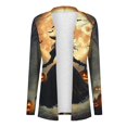 thumbnail image 6 of Vynhevius Women's Cardigans Halloween Printed Open Front Long Sleeve Casual Lightweight Outerwear, 6 of 7