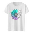 thumbnail image 4 of BangYU T Shirts for Women Graphic Printed Short Sleeved Round Neck Tops in Summer Blouses&Shirts, 4 of 5