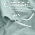 thumbnail image 5 of Superior Egyptian Cotton Duvet Cover Set, King/ Cal King, Teal, 5 of 8