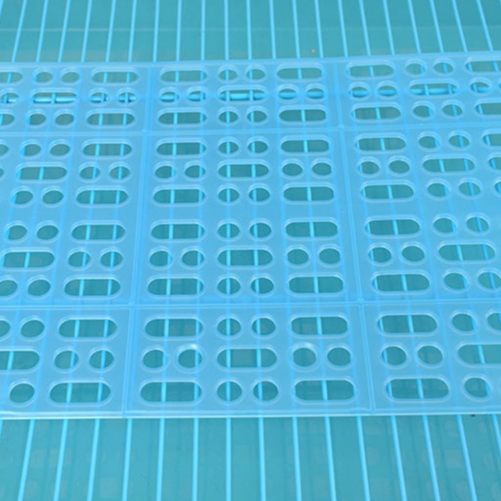 Ventilated Mesh Pet Cage Mat For Small Animals Rabbits Guinea Pigs Easy to Clean AntiSlip Floor Pad Habitats Decors 6PCS