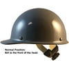 MSA Skull Guard Hard Hat - Fiberglass Cap Style With Swing Suspension - Custom Gray Color