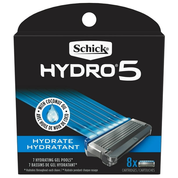 Schick Hydro 5 Sense Hydrate Men's Razor Blade Refills, 8 Ct Walmart