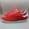 thumbnail image 4 of Size 12 Stan Smith Ad-id-as Red Suede Mens M21283 Sneakers Shoes 2014, 4 of 6