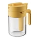 thumbnail image 1 of Tarro de especias de vidrio con cierre de cuchara, resistente al calor, para almacenamiento en la cocina, con cuchara para sal, azúcar y especias., 1 of 7