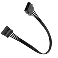 thumbnail image 4 of Molex IDE 4 Pin Male to 15 Pin Female SATA Power Converter Adapter Cable Hard Drive HDD SSD Power Extension Cable,6 Pack, 4 of 5