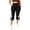Black, variant on Capri Leggings for Women High Waist Workout Capris Bow Decorated Pants Workout Trousers with Pockets
