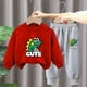 thumbnail image 3 of Odeerbi 3-10 Años Niños Niñas Conjuntos Sudaderas Algodón Dinosaurio Cuello Redondo Sudaderas Pantalones Sudadera Conjunto Dos Piezas Niños Sudadera Suelta, 3 of 3