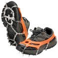 thumbnail image 1 of Garras antideslizantes para hielo y nieve con 18 púas de acero inoxidable - Talla L en color naranja, ideales para senderismo y pesca en hielo. Incluye bolsa de transporte., 1 of 6