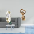 thumbnail image 2 of Espejo de pared con figura de pareja para sala de estar, pasillo, armario, entrada, escultura para amantes, regalo de aniversario, adorno familiar., 2 of 8
