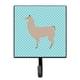thumbnail image 1 of "Treasures Llama Blue Check Gancho de pared, pequeño, multicolor" Caroline's Treasures BB8090SH4, 1 of 1