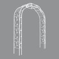 thumbnail image 6 of Tcbosik Garden Arbor, 98.4"H Metal Arch Walkway for Plant Climbing, Pergola for Backyard, Lawn, Cream White, 6 of 7