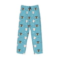 thumbnail image 2 of Vsdgher Cat Fish Print Mens Pajama Pants Sleep & Lounge Pants, PJ Bottoms With elastic waistb and Pockets, 2 of 5