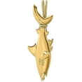 thumbnail image 2 of 14K Yellow Gold 3-D Hammerhead Shark w/Rope Bail Charm - 55.85mm, 2 of 7