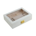 thumbnail image 5 of Milageto Jewelry Display Case Organizer Multipurpose for Bracelets Rings Single Layer White, 5 of 8