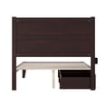 thumbnail image 6 of AFI NoHo 14" Full Wood Platform Bed Frame with Set of 2 Storage Drawers, Espresso, 6 of 8
