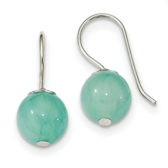 Primal Silver Sterling Silver Blue Quartz 10mm Shepherd Hook Earrings