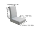 thumbnail image 4 of VONKY 2pcs Polyester Breathable Kitchen Chair Cover Stay Cool And Comfortable While Dining Anti-Wrinkle, 4 of 6