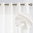 thumbnail image 1 of Curtainking Rideaux Texturés en Lin 63 Pouces Rideaux Blanc Crème Chambre Salon Ensemble de Rideaux pour Fenêtre Voilages Filtrant la Lumière Tête à Oeillets 2 Panneaux, 1 of 7