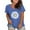 Blue, variant on ZJXFGS Womens Oversized Tshirt Sunflower Graphic Shirts Womens Tops Loose Fit Tops Oversized Tshirts for Women Black L