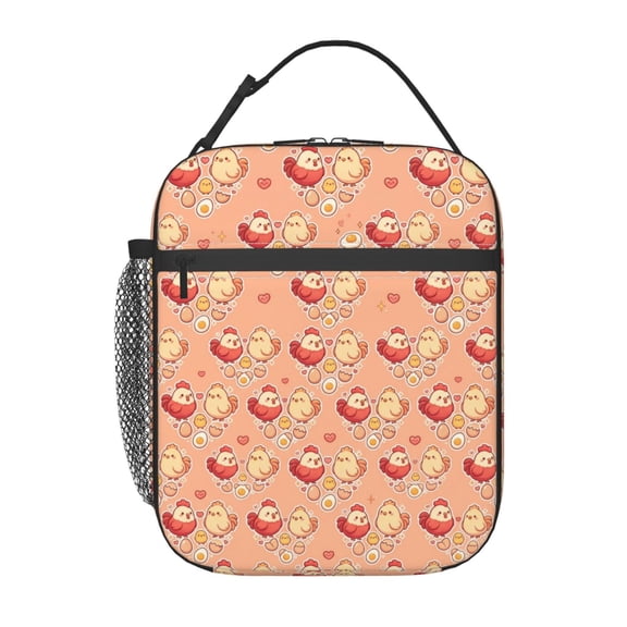 Chicken Lunch Bag For Women Men, Insulated Reusable Lunch Tote Bag, Large Capacity Lunch Box For Work, Leakproof Cooler Lunch Bag For Office Picnic Travel