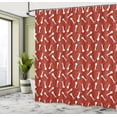 thumbnail image 4 of Ambesonne Mushroom Shower Curtain, Psychedelic Amanita, 69"Wx84"L, Burnt Sienna Red White, 4 of 4