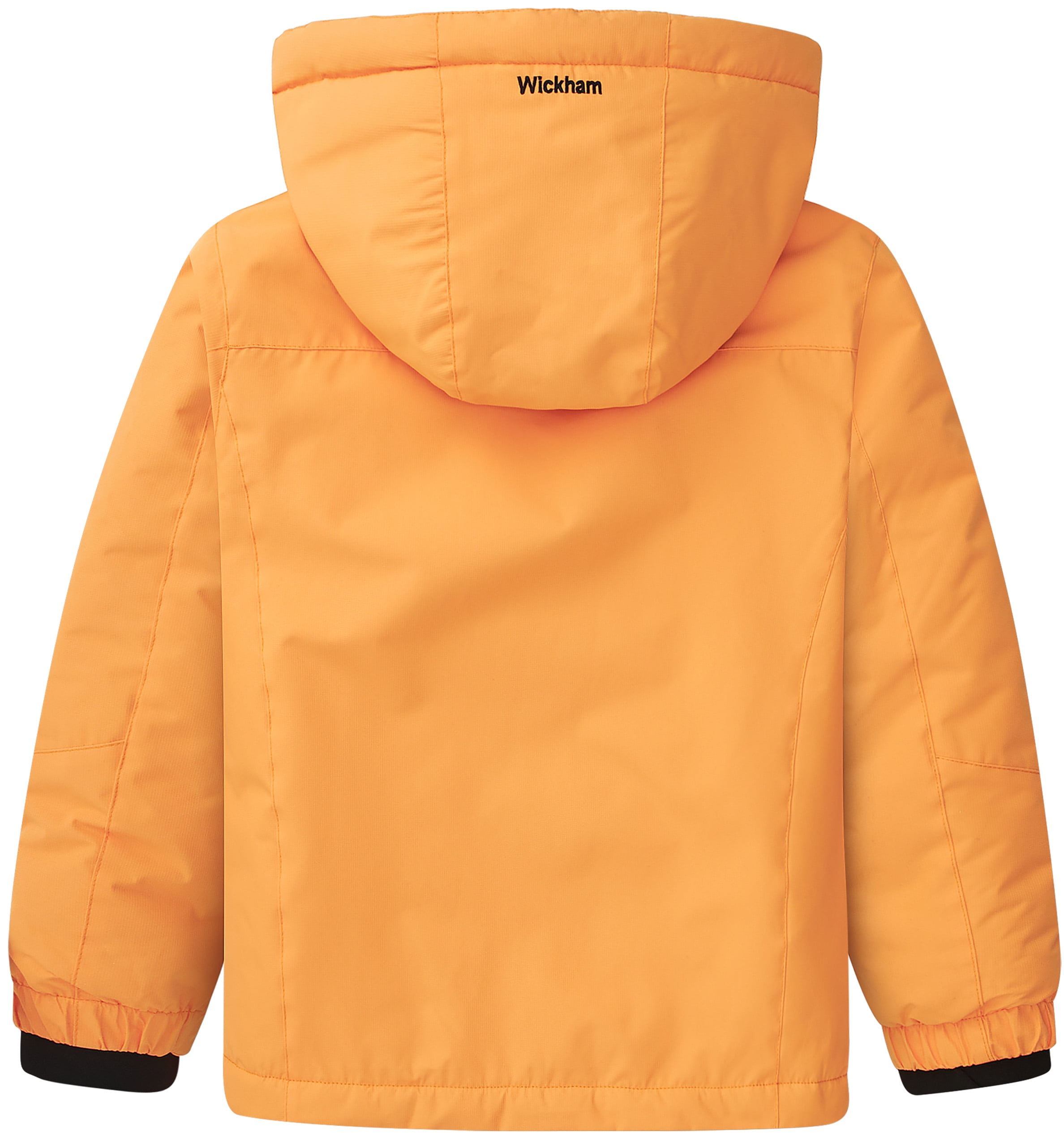 Kids Girls Winter Ski Jacket Fleece Lined Windproof Waterproof Jackets Removable Hood