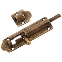 Tineasur 1Set Heavy Duty Barrel Bolt Latch for Sliding Door Golden Metal Gate Hardware