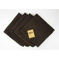 thumbnail image 5 of Fennco Styles Everyday Design Solid Color Cloth Napkins 20" W x 20", Set of 4 - Chocolate Dinner Napkins for Home Décor, Banquets, Family Gathering and Special Events, 5 of 6