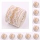 thumbnail image 1 of sweethay Accesorio decorativo Superficie lisa exquisita Accesorios de matrimonio Decoración de la pared del piso Tela de encaje hecha a mano Artesanía Blanco 19 1M 10piezas sweethay CBP288108, 1 of 3