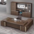 thumbnail image 3 of Executive Cheap Office Desk Portable Secretary Organizer Computer Desks Light Luxury Escritorios De Ordenador Modern Furniture My Lux Decor Round, 3 of 29