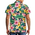 thumbnail image 3 of Yuyamidu Aloha Couple Outfits Matching - Sleeveless Sundress & Tropical Shirt - Vacation Clothes for Him & Her Sleeveless Casual Dress Casual Button Up Shirt Tropical Leaf Flower, Size M, 3 of 5