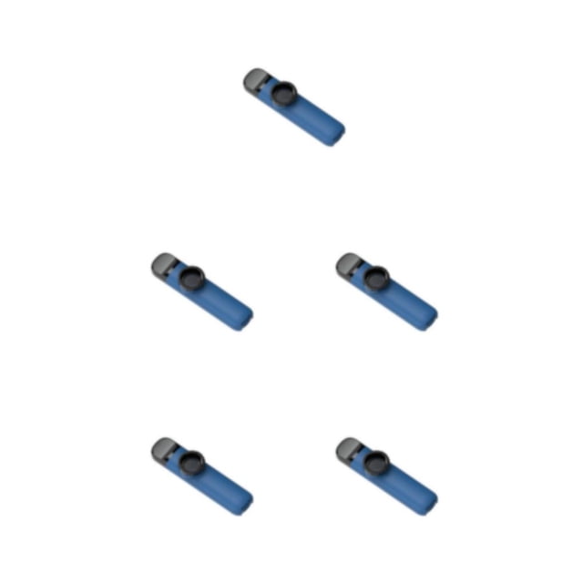 Wosthever Plástico Kazoo Instrumento de viento de Diseño ligero ABS Acompañamiento Principiantes Amantes de la música Actuaciones Azul Type2 NO2
