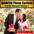 thumbnail image 2 of HOMFUN-Fotos personalizadas, Pintura de diamantes 5D DIY, 100%, bordado de punto de cruz completo, diamantes de imitación, imagen Personal, fotos personalizadas, 2 of 4