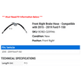 thumbnail image 2 of Front Right Brake Hose - Compatible with 2015 - 2019 Ford F-150 2016 2017 2018, 2 of 2