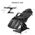 thumbnail image 4 of Artist hand Electric Massage Table Adjustable Facial Bed Beauty Spa Salon Tattoo Chair with Remote Control(Black), 4 of 17
