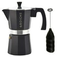 thumbnail image 1 of Grosche Milano 6-cup Espresso Maker with Frother, Black, 1 of 6