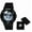 Black, variant on 50mm Montres Carlo Unisex Sports Army Digital Alarm Military LED Quartz Watch (Black)