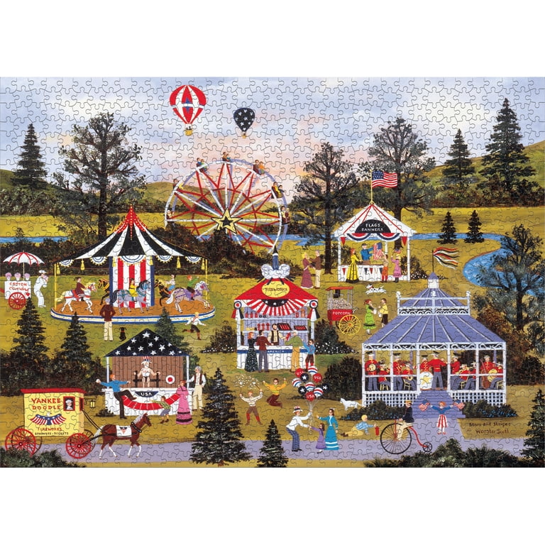 Ceaco, Jigsaw Puzzle, 1000 Piece Stars and Stripes, Independence