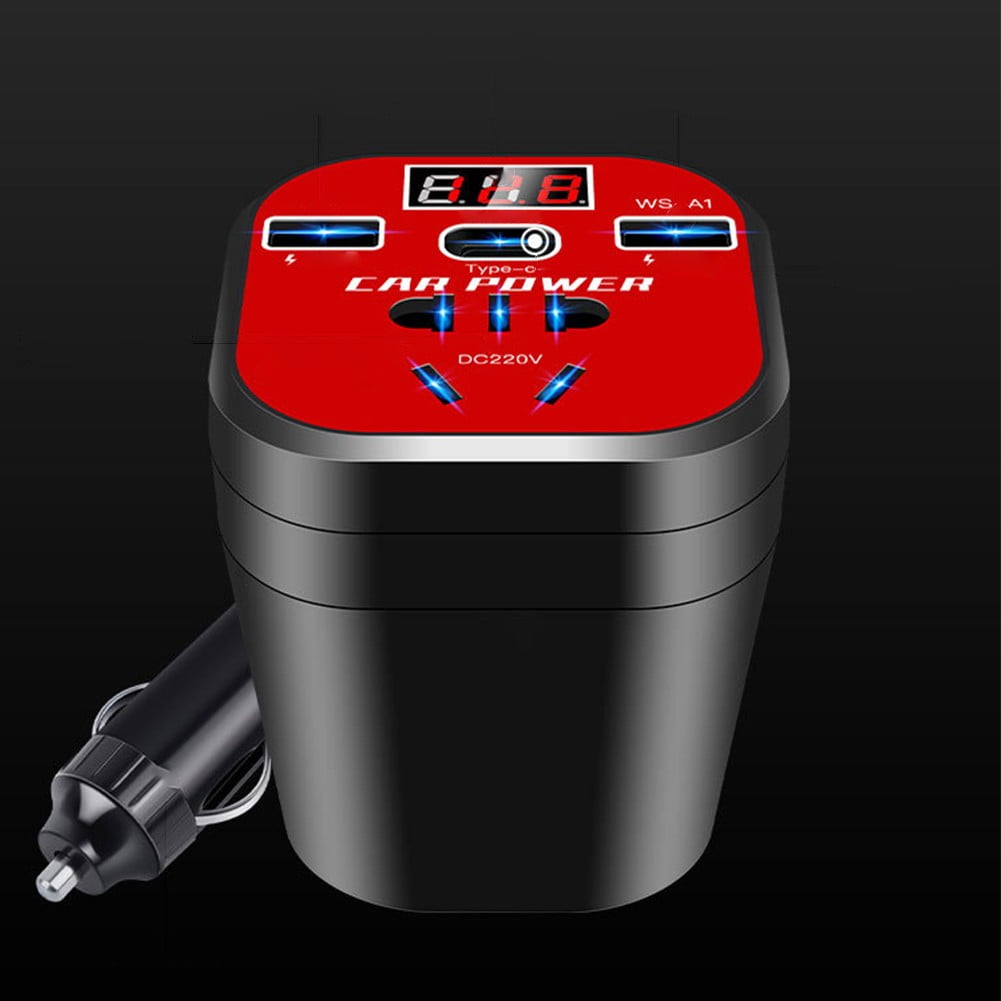 150W 12V 24V To 220V Car Power Inverter Led Display 3 USB Ports + Transformer