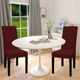 thumbnail image 2 of Juego de 2 Fundas Impermeables para Silla de Comedor Color Vino, 2 of 7
