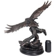 thumbnail image 4 of Ebros 25"H Majestic Bald Eagle Swooping Over Tree Electroplated Resin Statue, 4 of 7