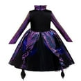 thumbnail image 2 of Sea Witch Costume for Girls Halloween Purple Ocotpus Dress, Size for 3-9Y, 2 of 7