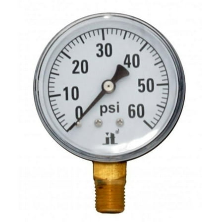 Zenport DPG60 0-60 Psi Dry Air Pressure Gauge