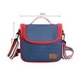 thumbnail image 3 of Bolsa de almuerzo para mujer portátil más grande de tela Oxford con correa de hombro para fiambrera con aislamiento grueso de papel de aluminio doble tholdsy JJ16034-00, 3 of 7