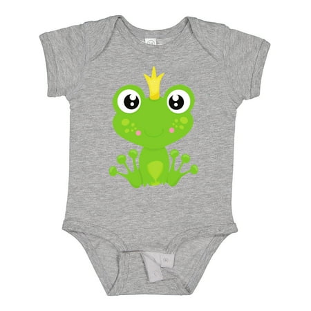 

Inktastic Cute Frog Green Frog Frog Prince Crown Gift Baby Boy or Baby Girl Bodysuit