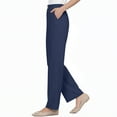 thumbnail image 4 of Cyglowse Drape High Rise Pull on Stretch Pants Breathable for Senior Women Navy XL, 4 of 6